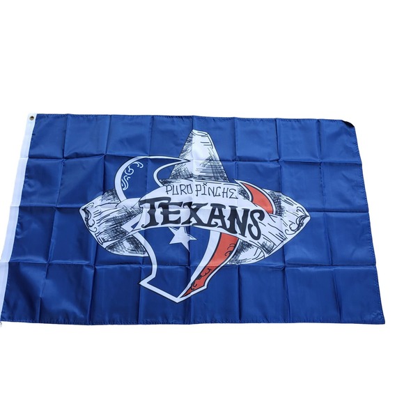 Puro Pinche Texans Flag New 3x5 Feet‎ Houston Texans Banner Man Cave Garage Game - Picture 1 of 3